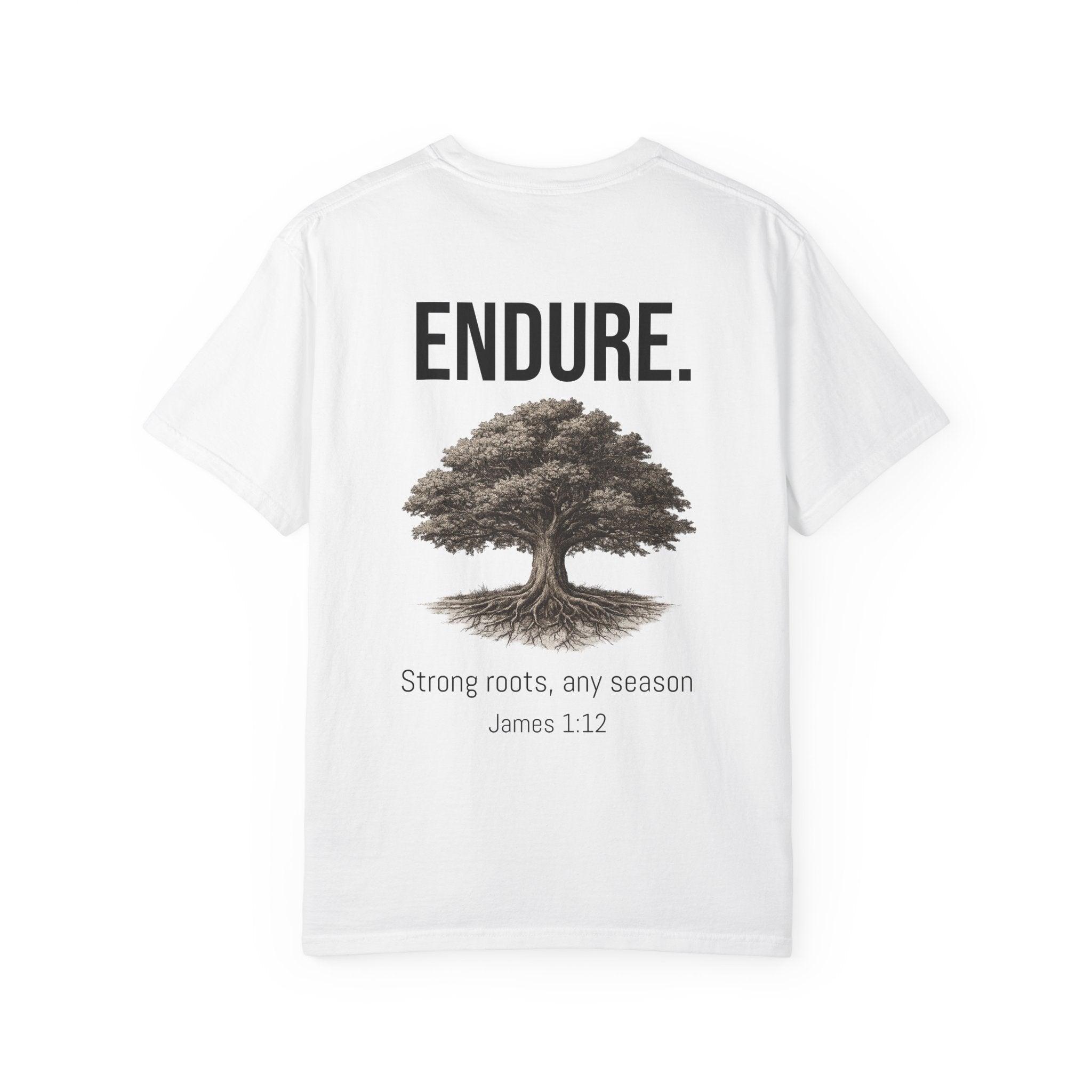 ALTRD- Endure Tree T-Shirt — "ENDURE." Inspirational Scripture Tee (James 1:12)